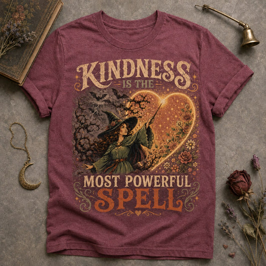 Most Powerful Spell T-shirt - Heather Maroon - Brooke & Belle