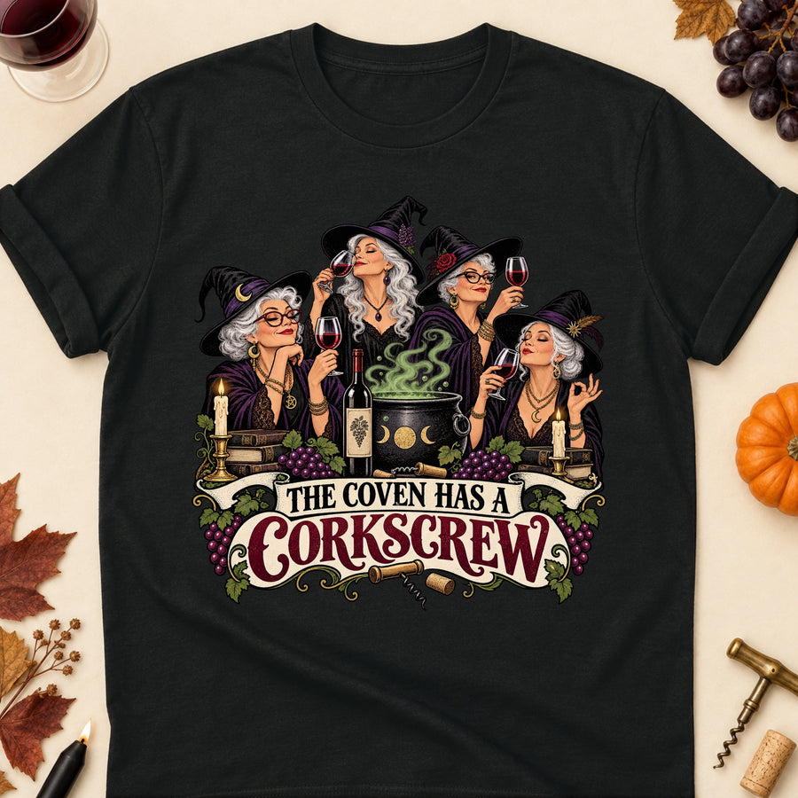 The Coven Has A Corkscrew Colored Print T-Shirt