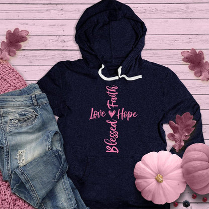 Faith Hope Love Blessed Hoodie Pink Edition