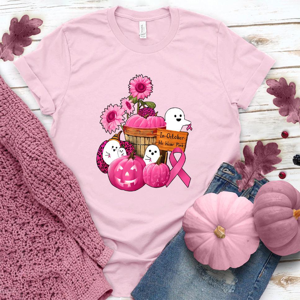 In October We Wear Pink Version 5 T-Shirt Colored Edition - Brooke & Belle
