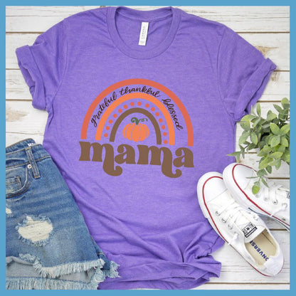 Grateful Thankful Blessed Mama T-Shirt Colored Edition