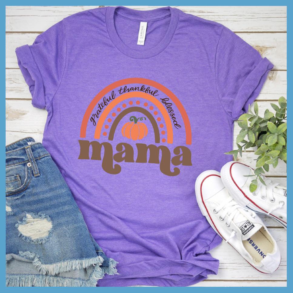 Grateful Thankful Blessed Mama T-Shirt Colored Edition - Brooke & Belle