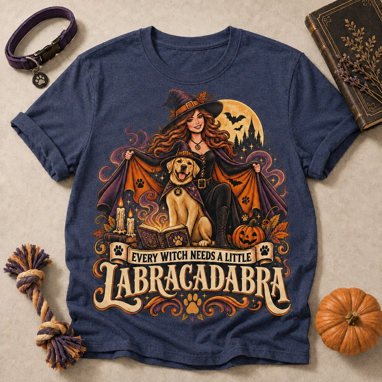 Labracadabra T-shirt - Heather Navy - Brooke & Belle