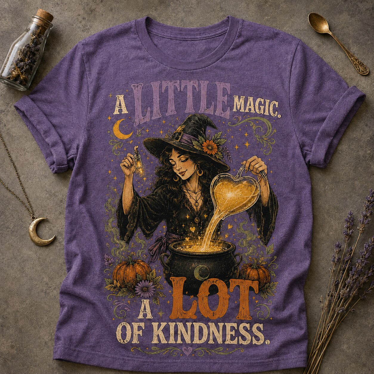 A Little Magic T-shirt - Heather Purple - Brooke & Belle