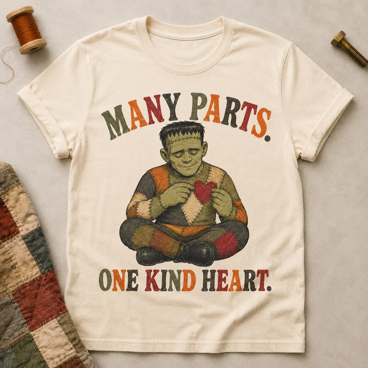 Many Parts T-shirt - Natural - Brooke & Belle
