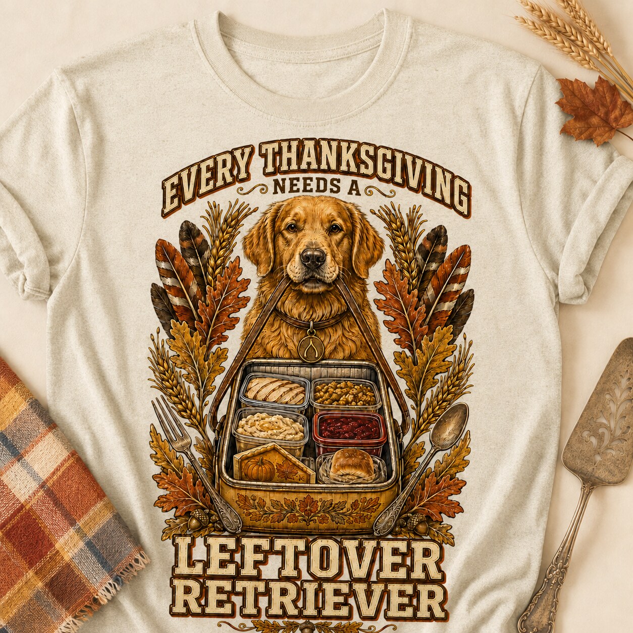 Leftover Retriever T-shirt - Natural - Brooke & Belle