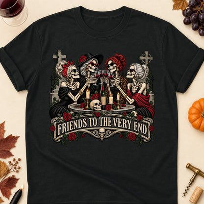 Friends To The Very End Colored Print T-Shirt - Black - Brooke & Belle