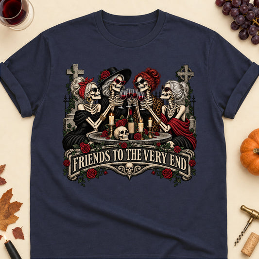 Friends To The Very End Colored Print T-Shirt - Navy - Brooke & Belle