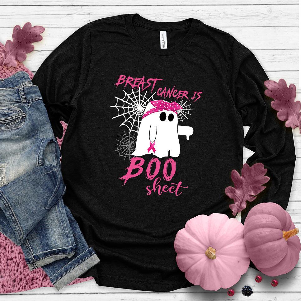 Breast Cancer Is Boo Sheet Long Sleeves Colored Edition - Brooke & Belle