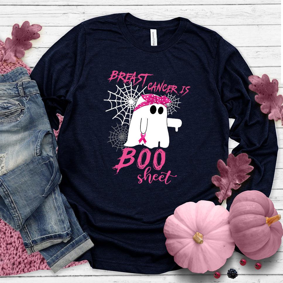 Breast Cancer Is Boo Sheet Long Sleeves Colored Edition