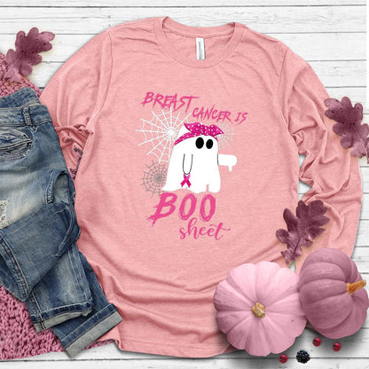 Breast Cancer Is Boo Sheet Long Sleeves Colored Edition