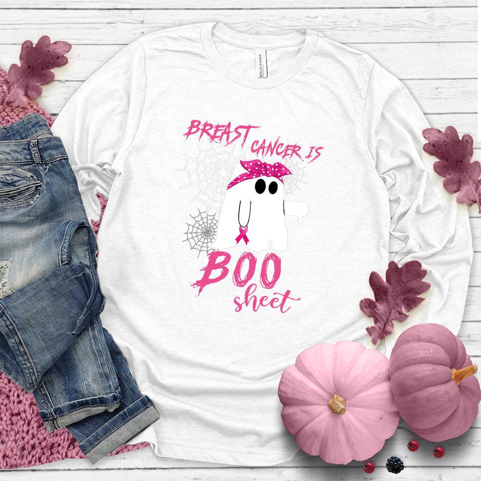 Breast Cancer Is Boo Sheet Long Sleeves Colored Edition - Brooke & Belle