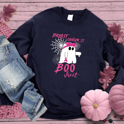 Breast Cancer Is Boo Sheet Sweatshirt Colored Edition