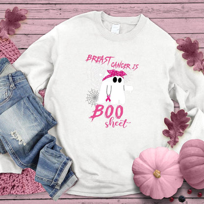 Breast Cancer Is Boo Sheet Sweatshirt Colored Edition - Brooke & Belle