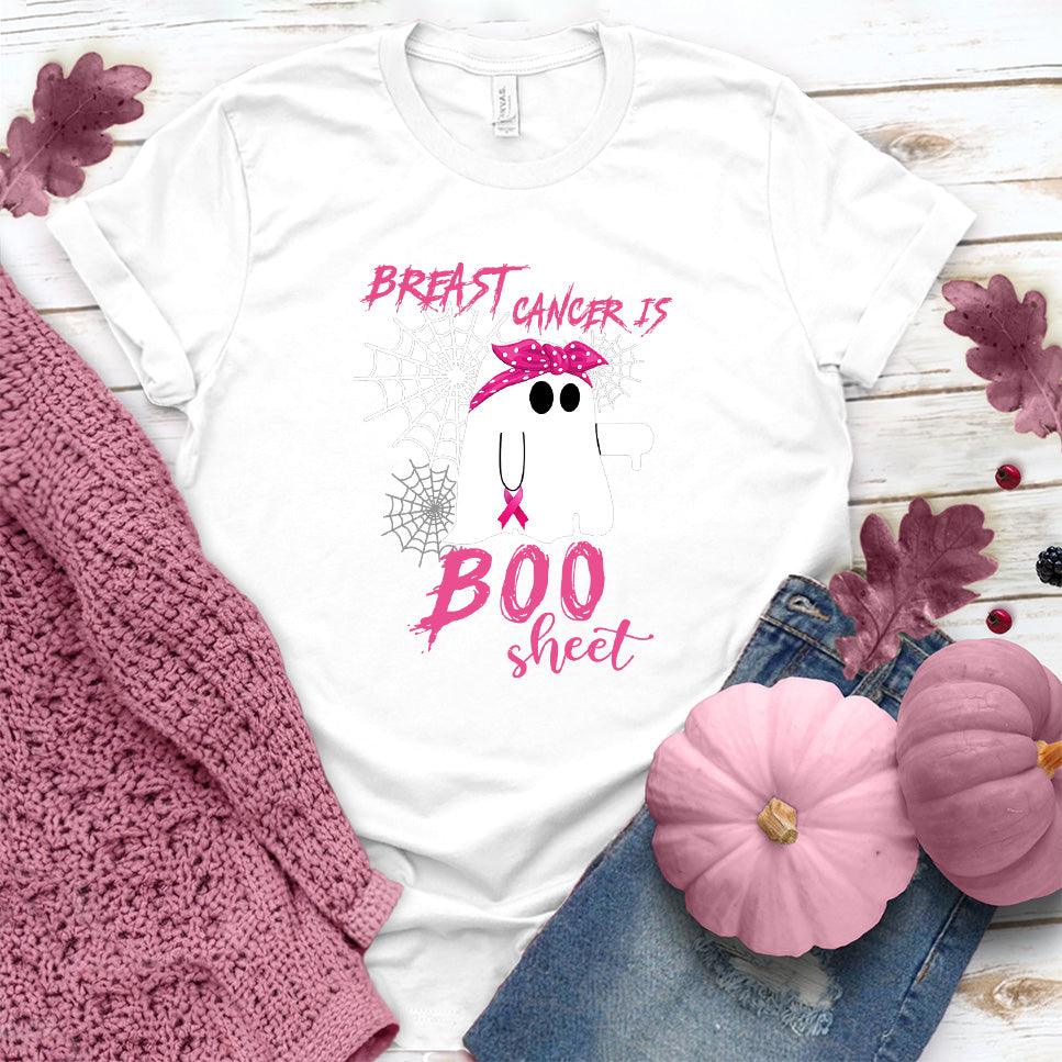 Breast Cancer Is Boo Sheet T-Shirt Colored Edition - Brooke & Belle