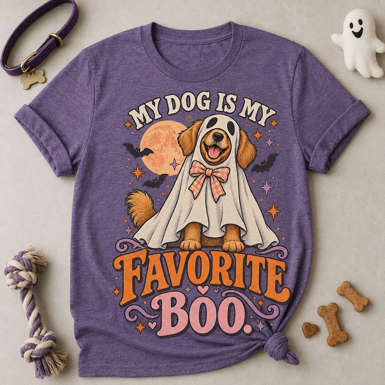 My Favorite Boo T-shirt - Heather Purple - Brooke & Belle