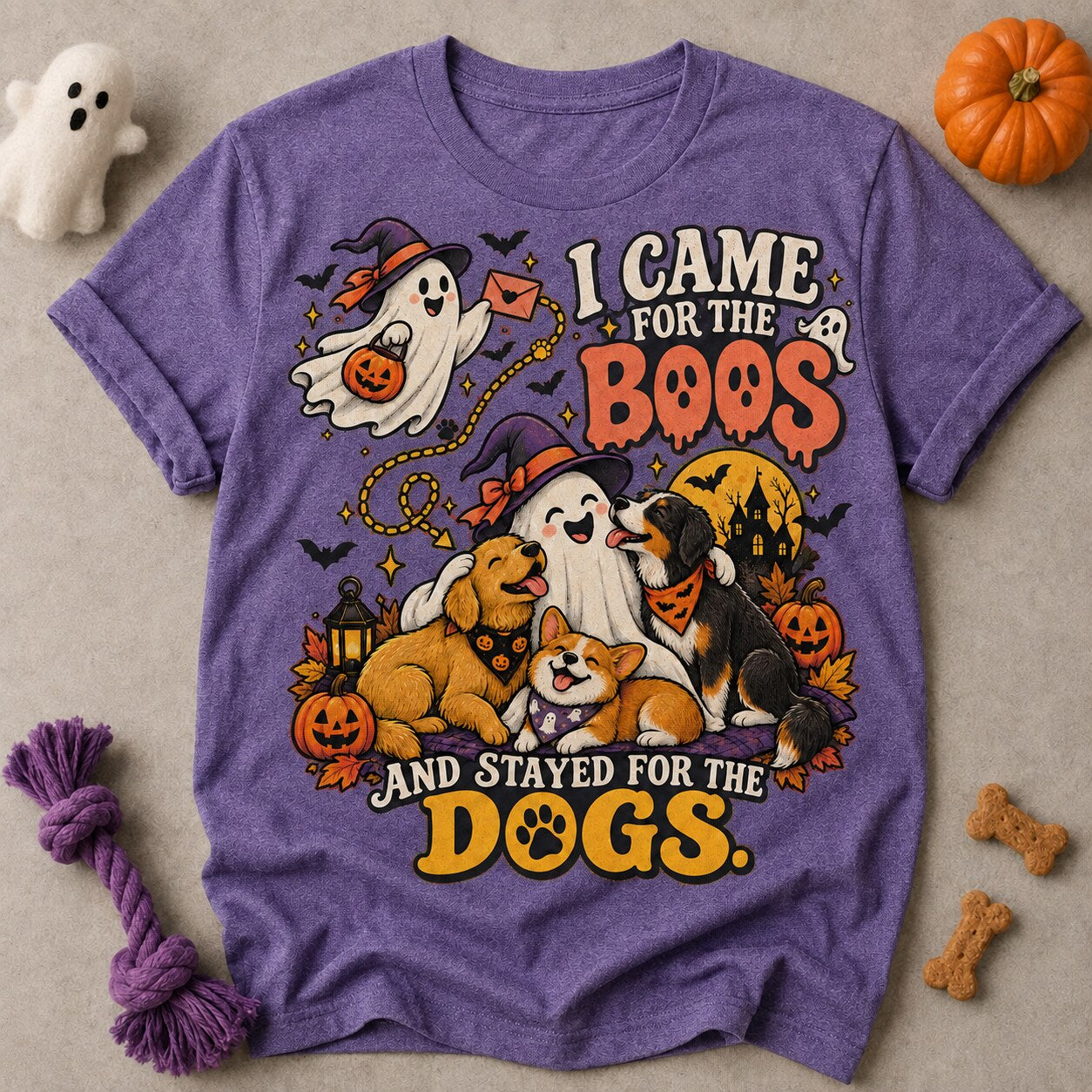 Came For The Boos T-shirt - Heather Purple - Brooke & Belle