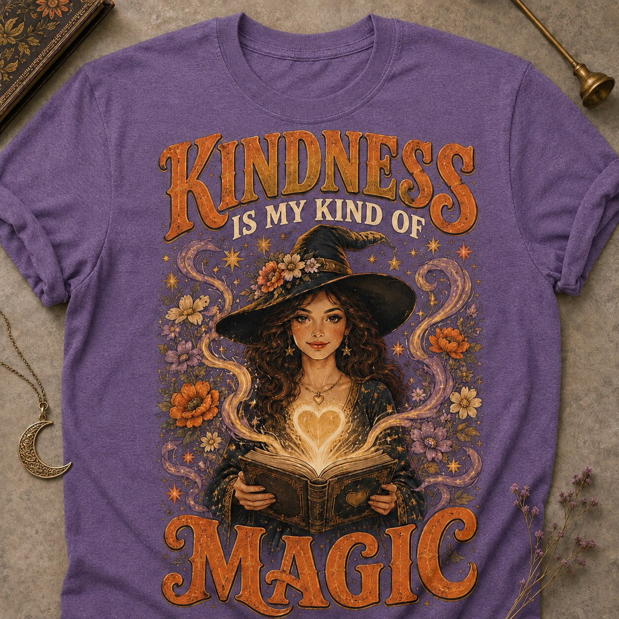 My Kind Of Magic T-shirt - Heather Purple - Brooke & Belle