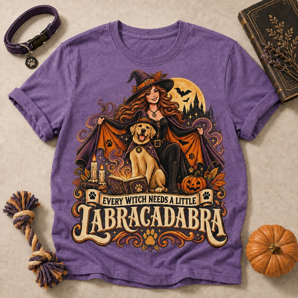 Labracadabra T-shirt - Heather Purple - Brooke & Belle