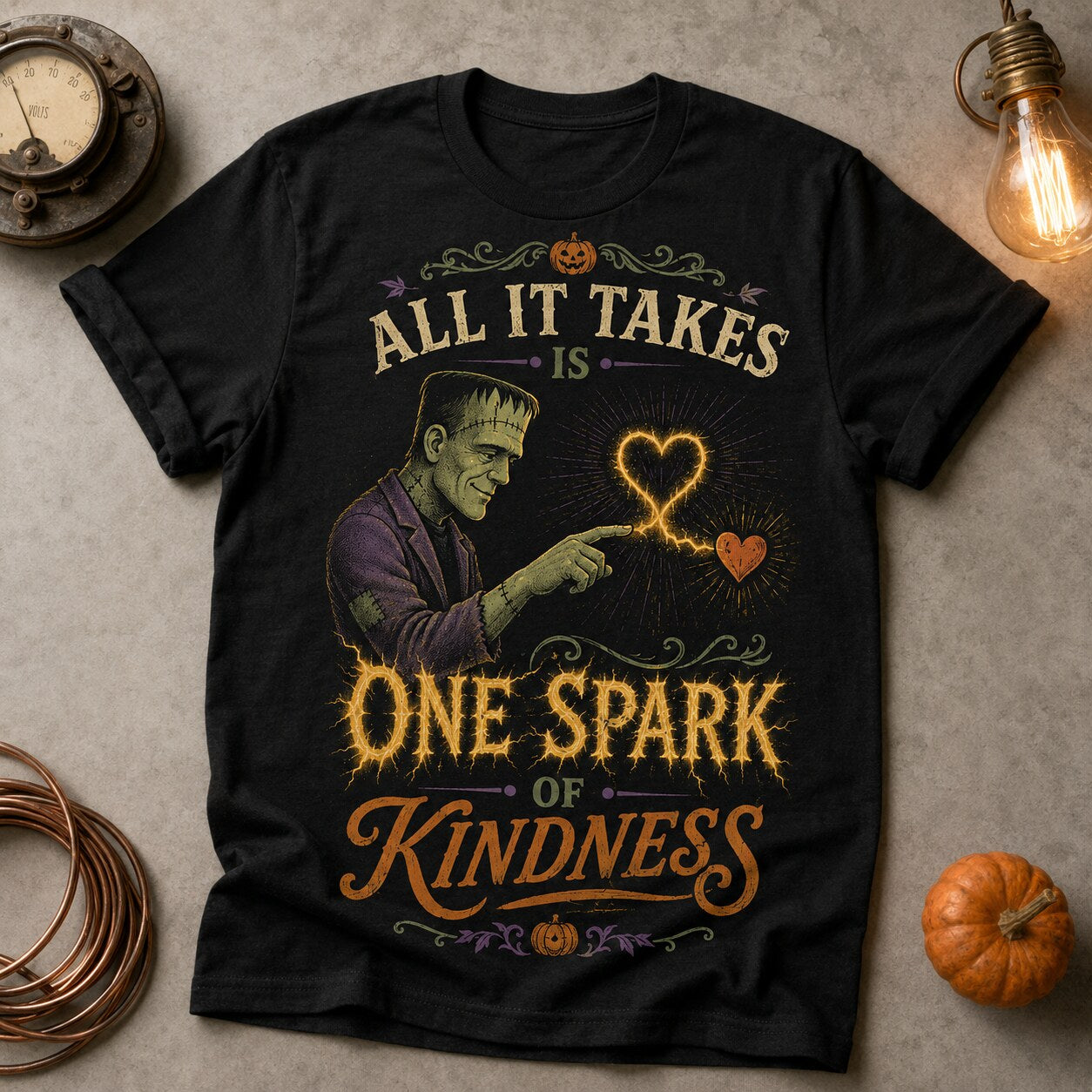 One Spark T-shirt - Black - Brooke & Belle