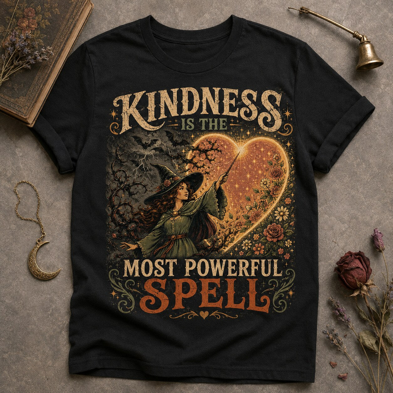 Most Powerful Spell T-shirt - Black - Brooke & Belle