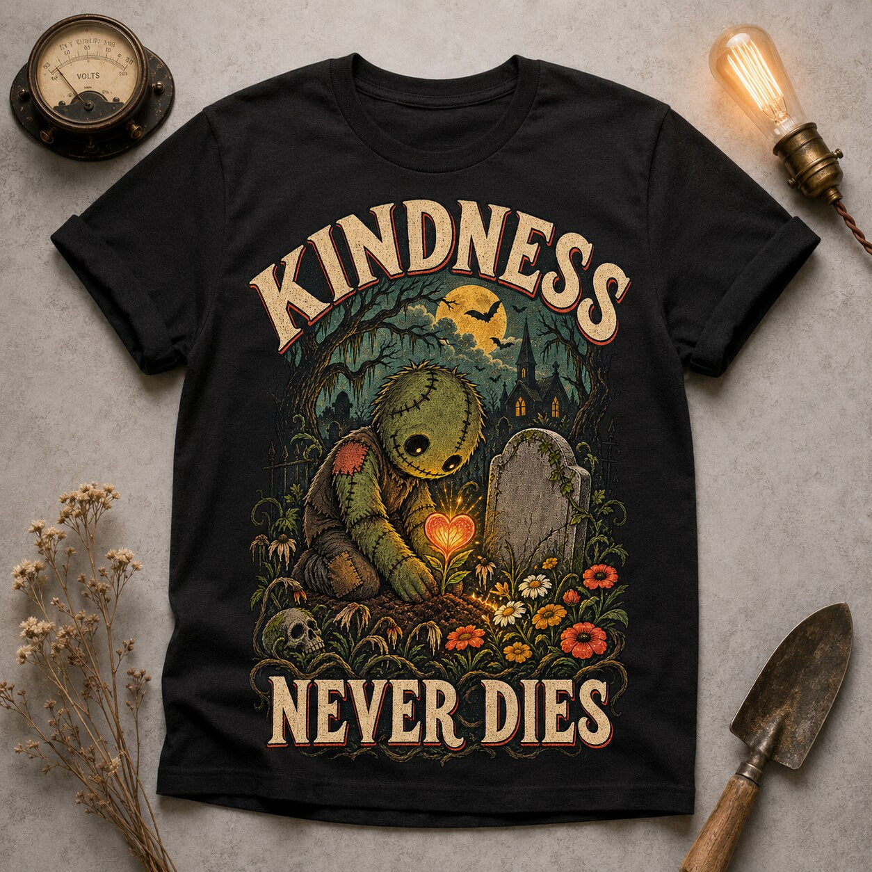 Kindness Never Dies T-shirt - Black - Brooke & Belle
