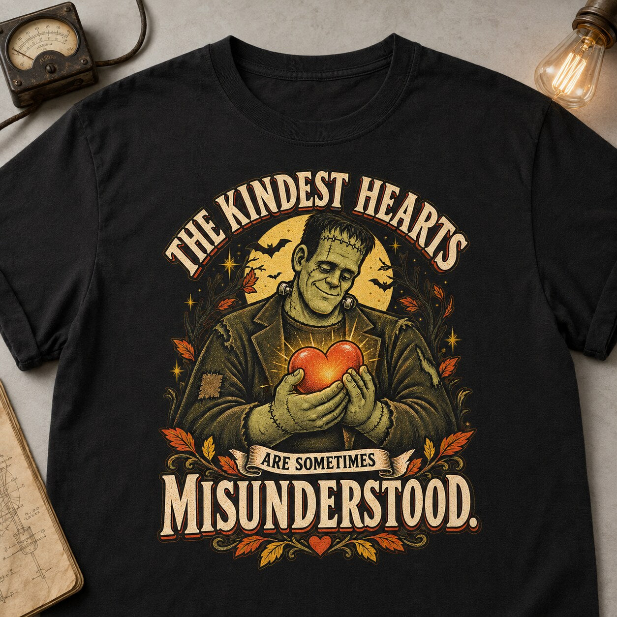 Kindest Hearts T-shirt - Black - Brooke & Belle