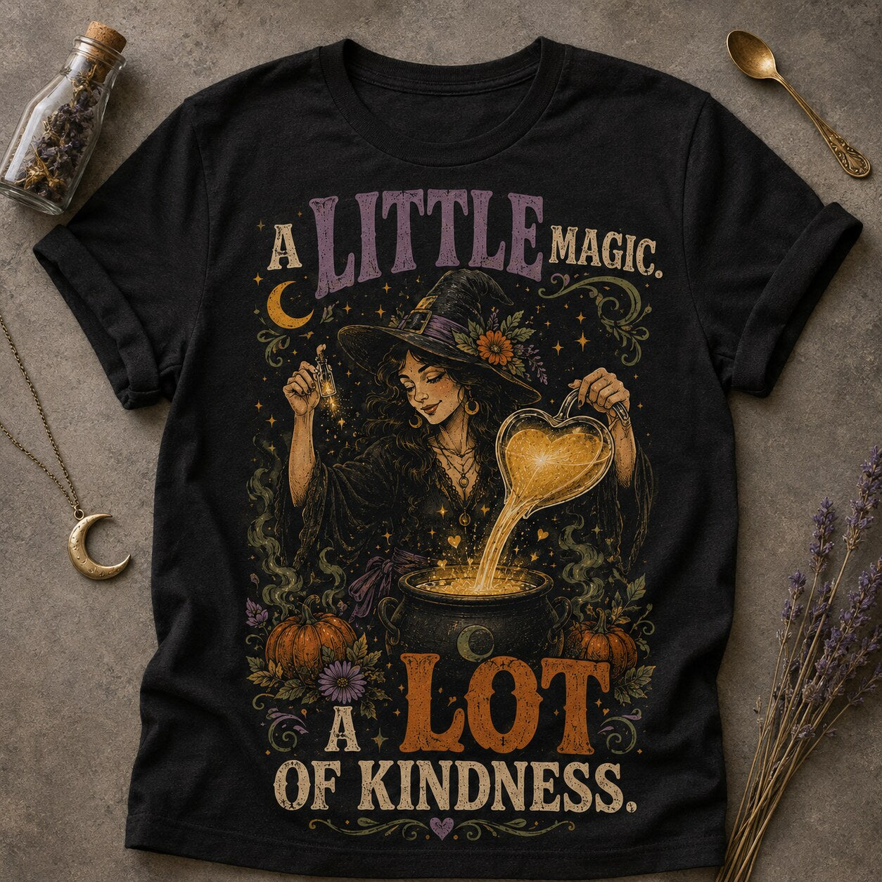 A Little Magic T-shirt - Black - Brooke & Belle