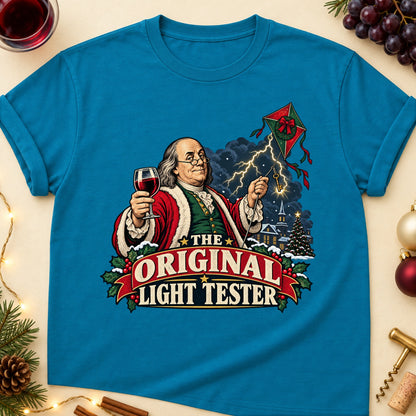 The Original Light Tester Colored Print T-Shirt - Antique Sapphire - Brooke & Belle