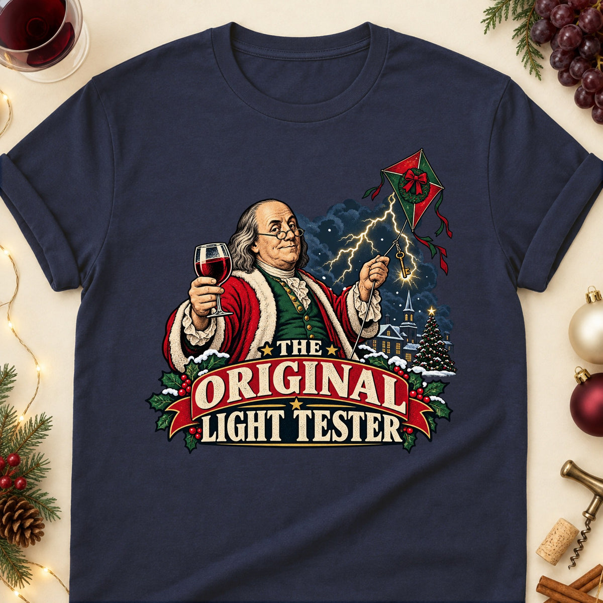 The Original Light Tester Colored Print T-Shirt - Navy - Brooke & Belle