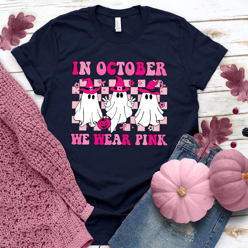 In October We Wear Pink Version 4 T-Shirt Colored Edition - Brooke & Belle