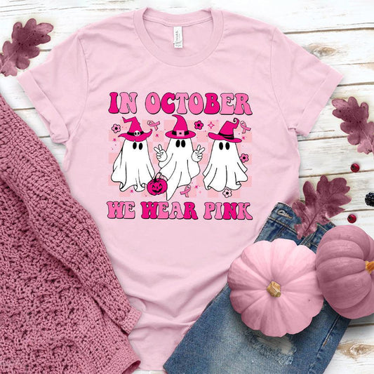 In October We Wear Pink Version 4 T-Shirt Colored Edition - Brooke & Belle