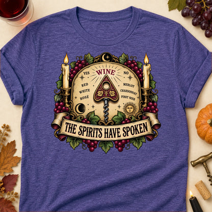 The Spirits Have Spoken Colored Print T-Shirt - Heather Purple - Brooke & Belle