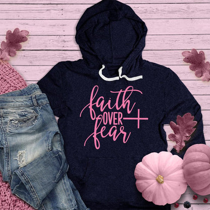 Faith Over Fear Hoodie Pink Edition