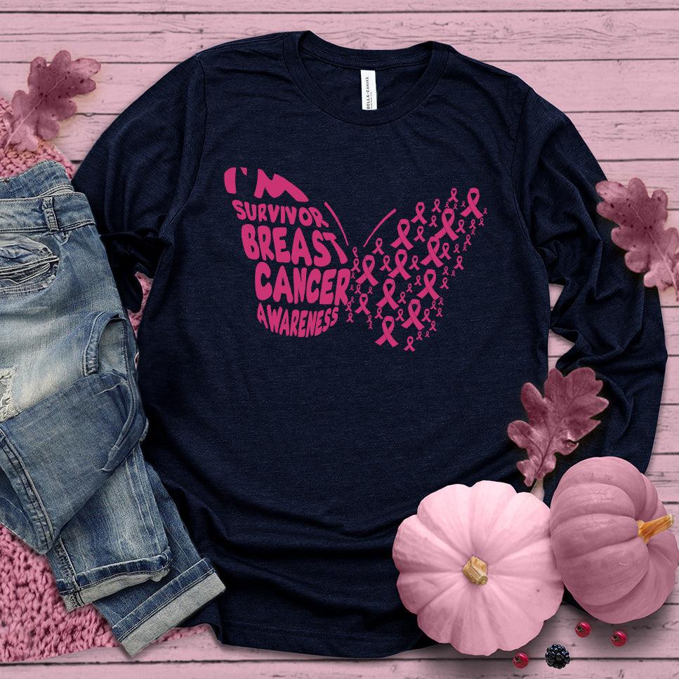 I'm A Survivor Butterfly Colored Edition Long Sleeves - Brooke & Belle