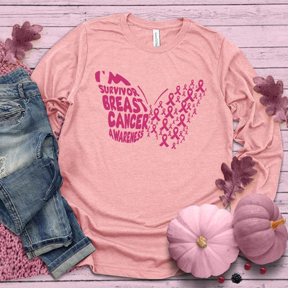 I'm A Survivor Butterfly Colored Edition Long Sleeves - Brooke & Belle