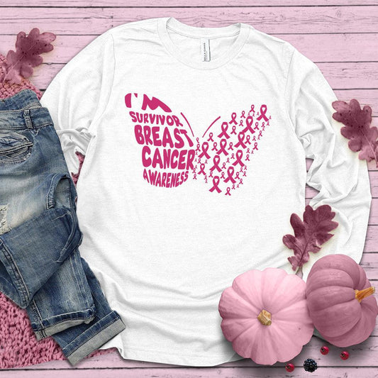 I'm A Survivor Butterfly Colored Edition Long Sleeves - Brooke & Belle