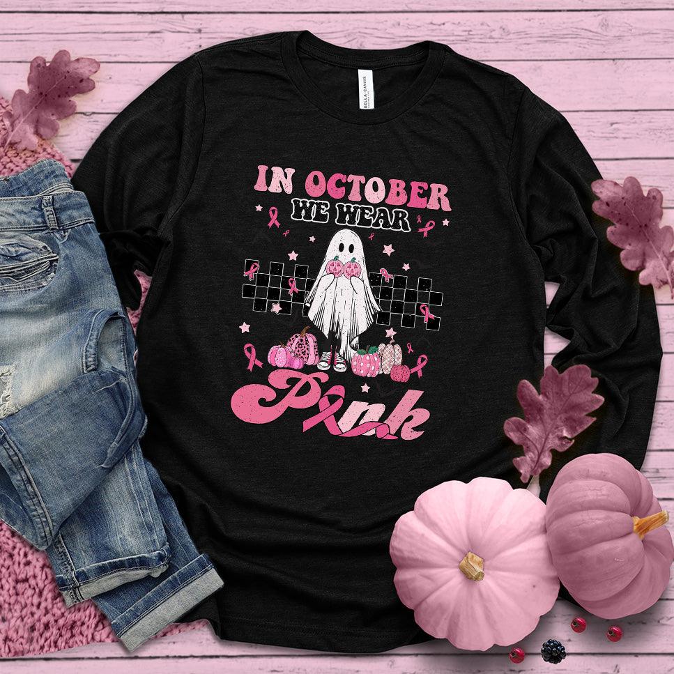 In October We Wear Pink Version 2 Long Sleeves Colored Edition - Brooke & Belle