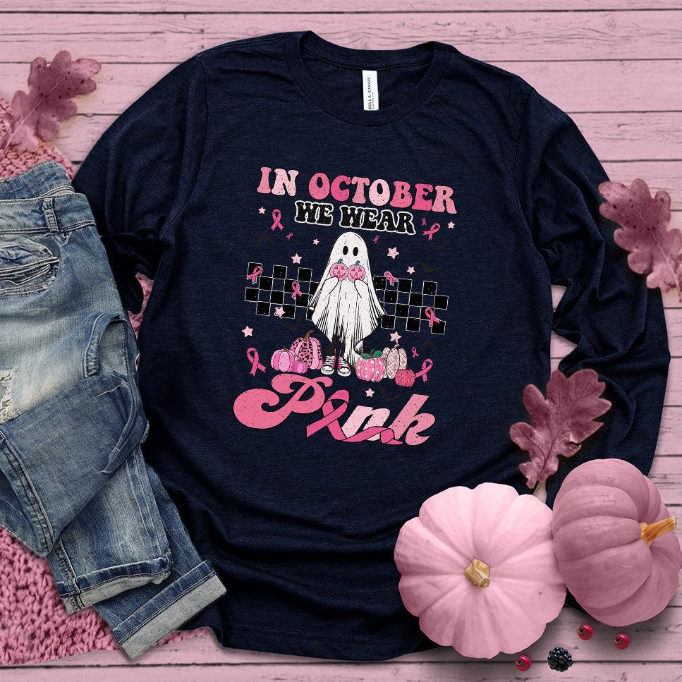 In October We Wear Pink Version 2 Long Sleeves Colored Edition - Brooke & Belle