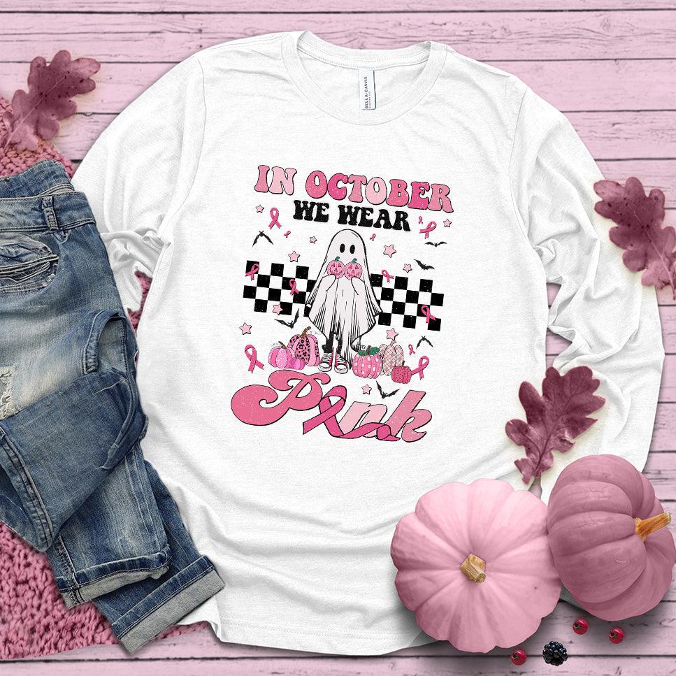 In October We Wear Pink Version 2 Long Sleeves Colored Edition - Brooke & Belle