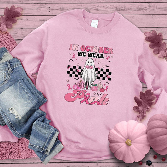 In October We Wear Pink Version 2 Sweatshirt Colored Edition - Brooke & Belle