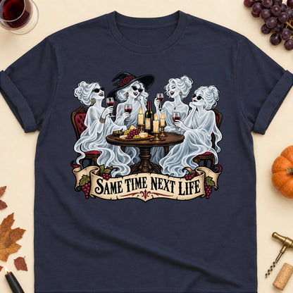 Same Time Next Life Colored Print T-Shirt - Navy - Brooke & Belle