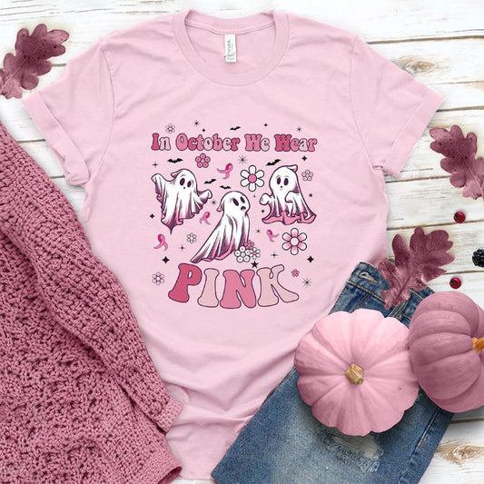 In October We Wear Pink Version 3 T-Shirt Colored Edition - Brooke & Belle