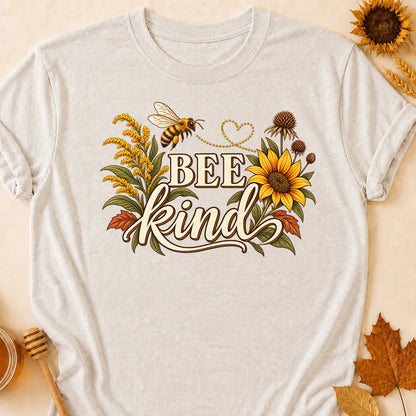 Bee Kind Fall Colored Print T-Shirt