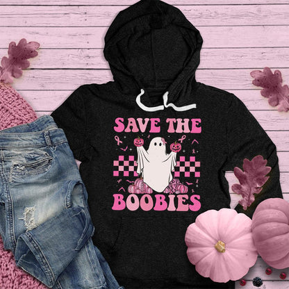 Save The  Boobies Hoodie Colored Edition