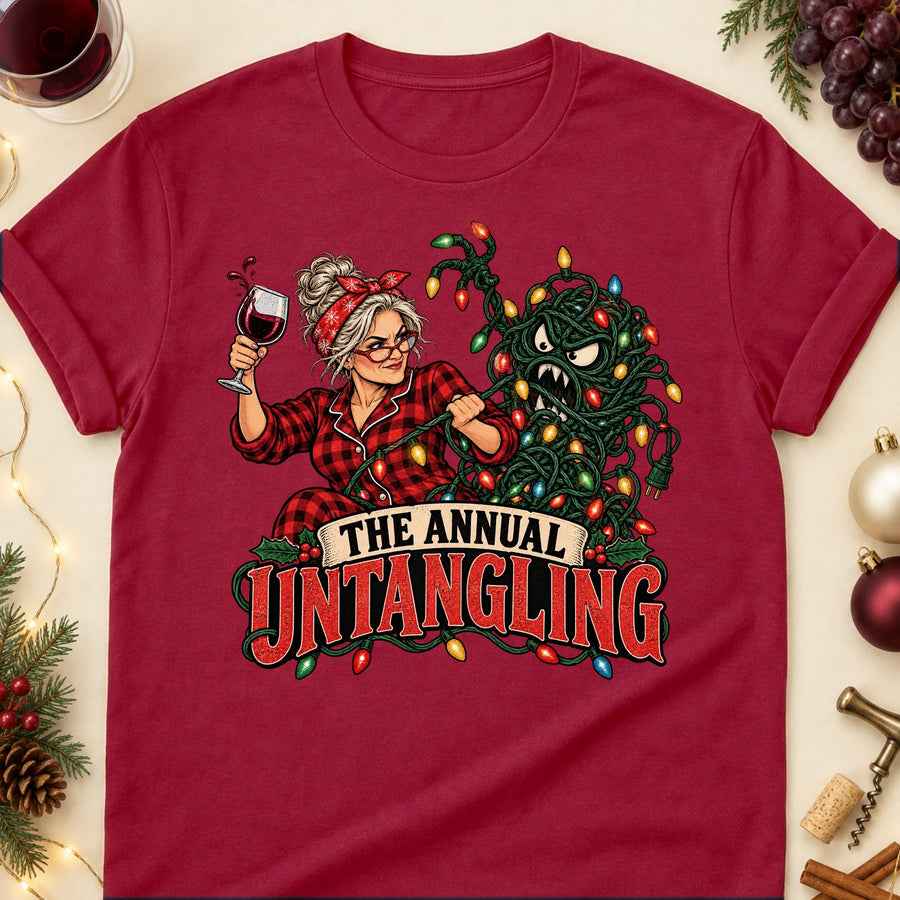 The Annual Untangling Colored Print T-Shirt