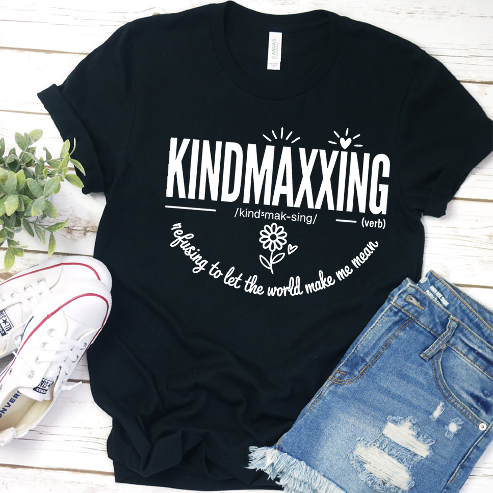 Kindmaxxing T-Shirt - Black - Brooke & Belle