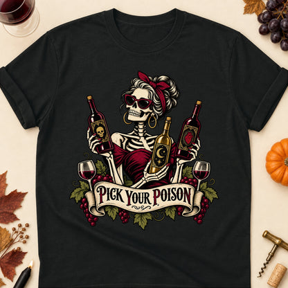 Pick Your Poison Colored Print T-Shirt - Black - Brooke & Belle