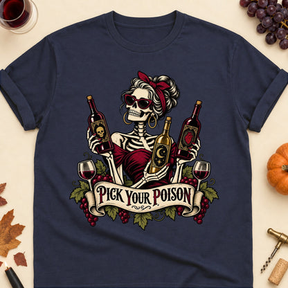 Pick Your Poison Colored Print T-Shirt - Navy - Brooke & Belle