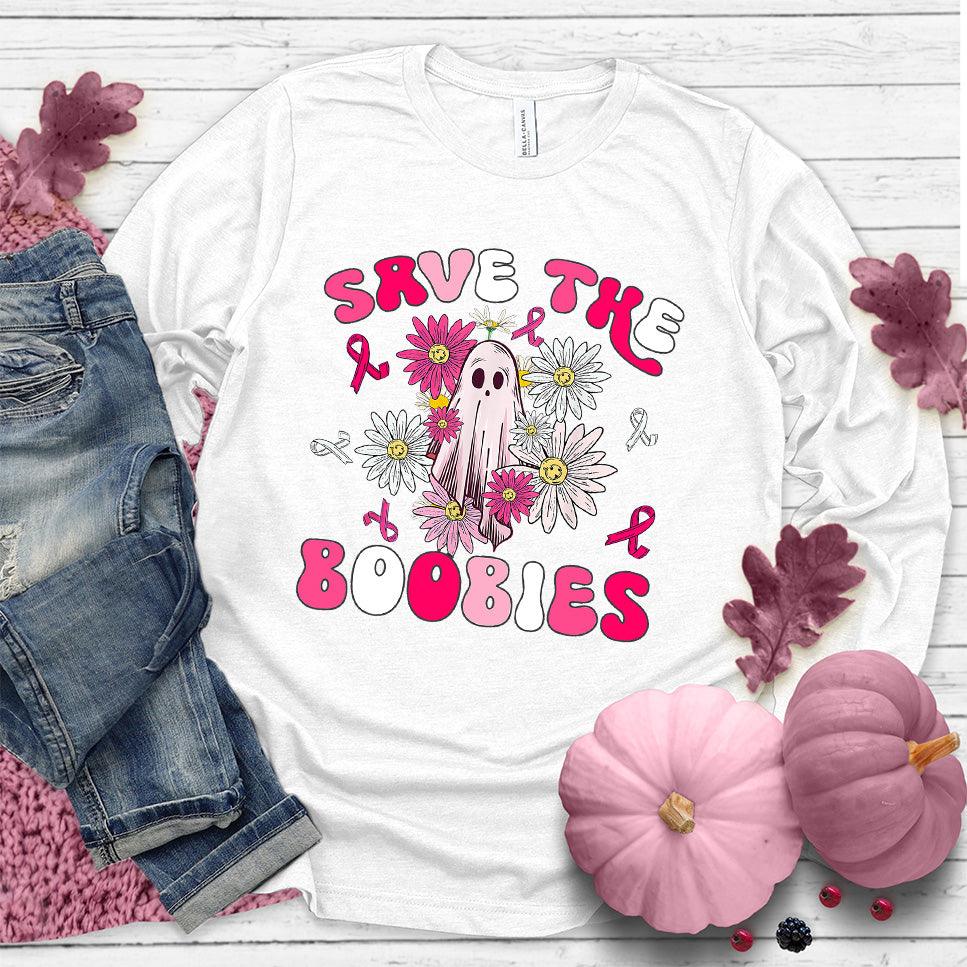 Save The  Boobies Version 3 Long Sleeves Colored Edition
